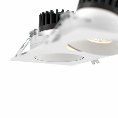 Dals Revolve Duo 3.5 Inch Regressed Gimbal Downlight, White GBR35-CC-DUO-WH